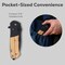 Makerflo Beast Wooden Pocket Knife, Tactical Spring Assisted Steel Blade, Belt Clip, Opener, Rope & Seatbelt Cutter, Glass Breaker for Hunting, Hiking, Self Defence, Gifts for Him, Natural Wood